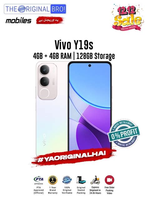 Vivo Y S Gb Ram Gb Storage Pta Approved Months Warranty