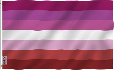 Anley Fly Breeze Feet Lesbian Pride Flag Vivid Color And Uv Fade Resistant Canvas Header
