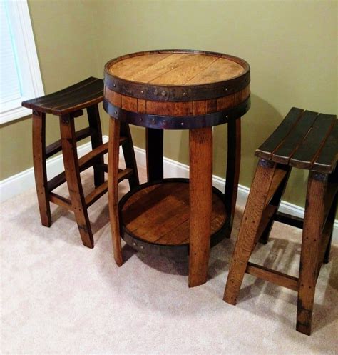 Whiskey Barrel Pub Table Handcrafted From A Whiskey Barrel - Etsy ...