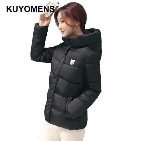 Kuyomens 2017 New Short Slim Parka Winter Jacket Women Clothing Warm