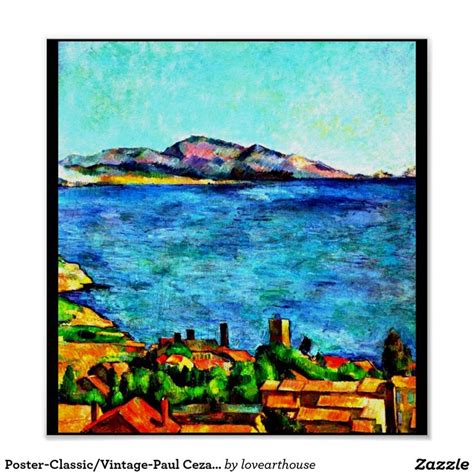 Poster Classic Vintage Paul Cezanne 21 Poster Zazzle