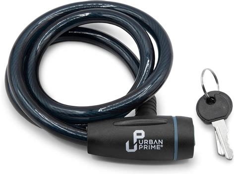 Urban Prime Security Cable Lock With Key Lucchetto Antifurto Per Bici