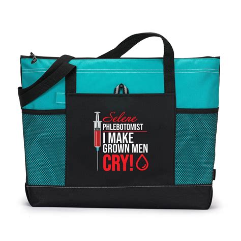 Phlebotomist I Make Grown Men Cry Personalized Zippered Tote Bag