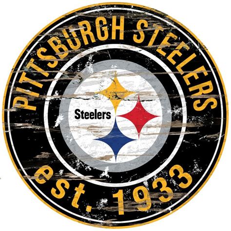 pittsburgh steelers distressed     wall art steelers