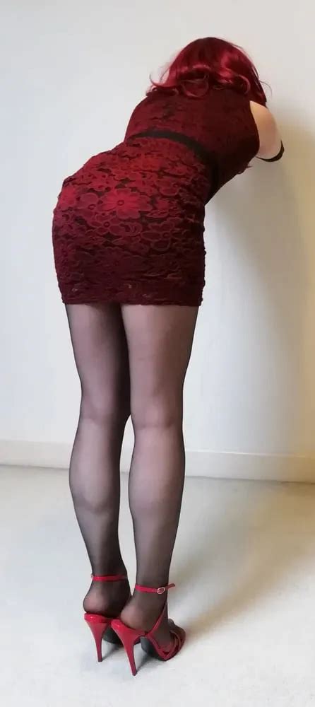 Marie Crossdresser In Lacy Red Dress And Sheer Pantyhose Nude Pics XHamster