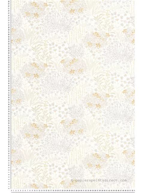 Papier peint Dessin Fleur Feuille rose nude Once Upon A Time de Casadéco