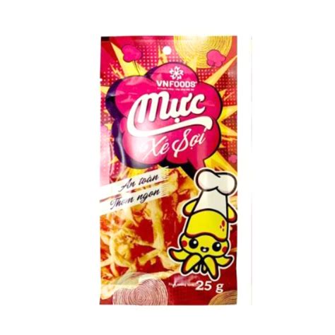 Mực Xé Sợi Vnfoods 25g