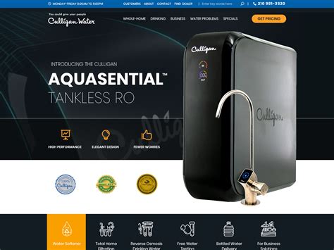 Website Template For Water Filter Company By CreativeGS On Dribbble