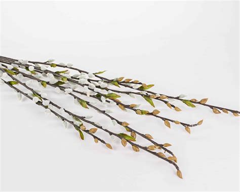 Pussy Willow Spray Gray Artificial Pieces Silk Flower Depot