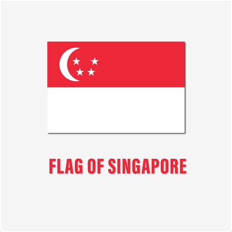 flag  singapore vector premium vector