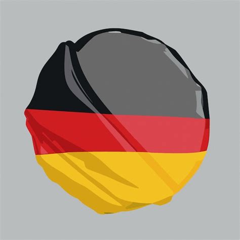 Флаг германии черный красный и желтый цвета векторная иллюстрация ...