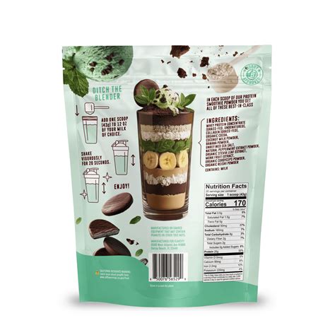 Mint Chocolate Protein Smoothie Powder | FlavCity