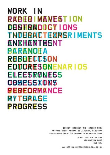WORK IN PROGRESS | Design Interactions Interim Show Private … | Flickr