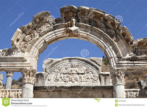 Hadrians Temple For His Lover Stock Photography