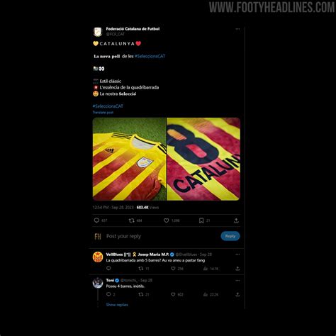 Adidas Catalonia 2023-2024 Home Kit Released, People Are Furious