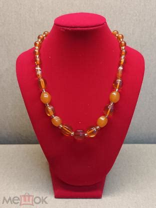 L Старое янтарное колье бусы украшение из янтаря Калининград СССР С ...
