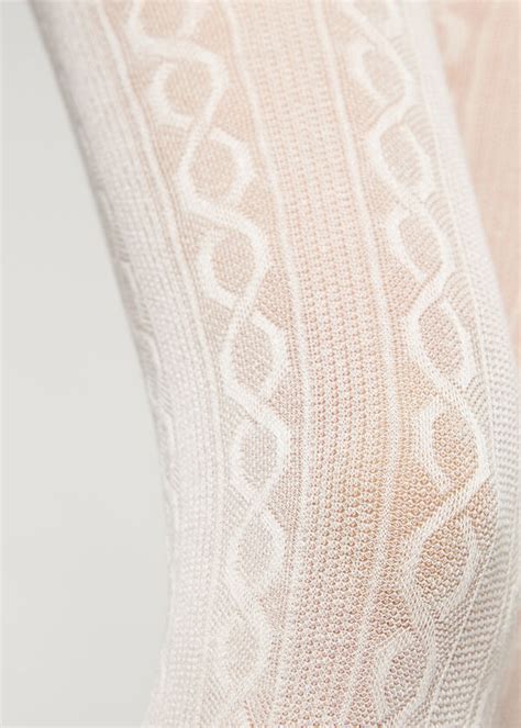 Cable Knit Patterned Cashmere Tights Calzedonia