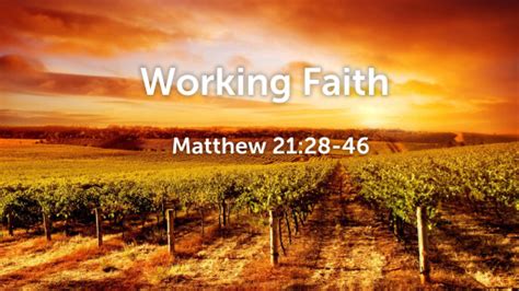 Working Faith Faithlife Sermons