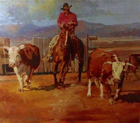 Sortin Tom Dorr Western Art Artwork Art