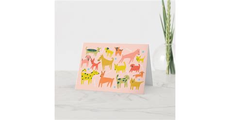 Cute Colorful Dogs Custom Congratulations Card Zazzle