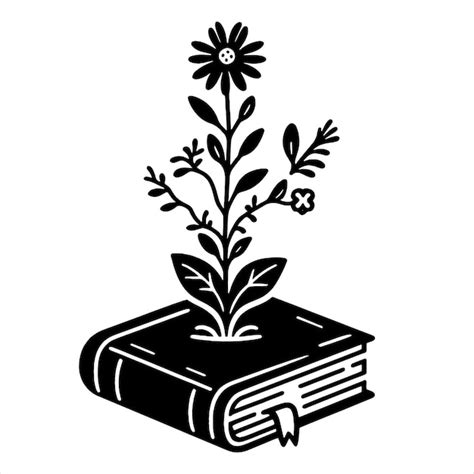 Floral Book Svg Premium Ai Generated Vector