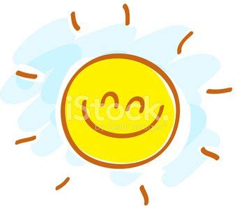 Simple Sun Cartoon Illustration Stock Vector Royalty Free Freeimages