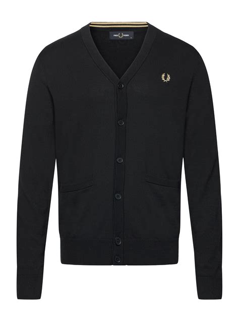 Fred Perry Classic Cardigan (Black/Schwarz) - 156.75 € | Boozt.com