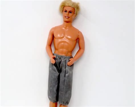 Vintage 1990s Barbie Blonde KEN Doll Rooted Hair With Shorts Etsy