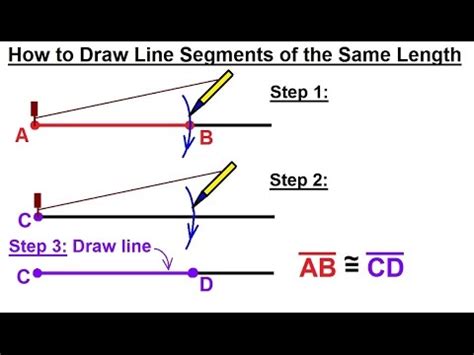 Geometry Constructions 1 Of 15 How To Draw Line Segments Of The