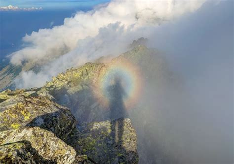 beautiful brocken spectres  fogbows spotted  uk