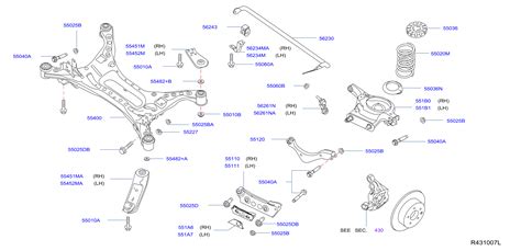 2009 Nissan Altima Coil Spring (Rear) - 55020-4RA2A - Genuine Nissan Part