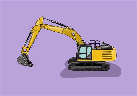 Digger Illustration Digital Download — Emma Wallace Designs