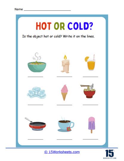 Hot And Cold Sorting Preschool