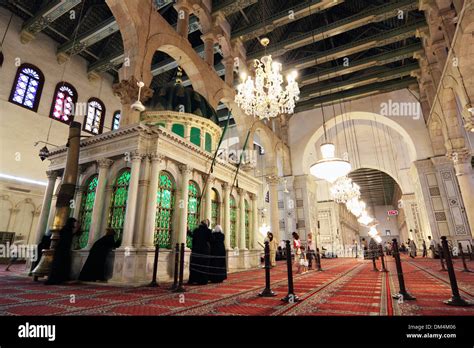 Saint John The Baptist Tomb In Umayyad Mosque Damascus Syria Stock