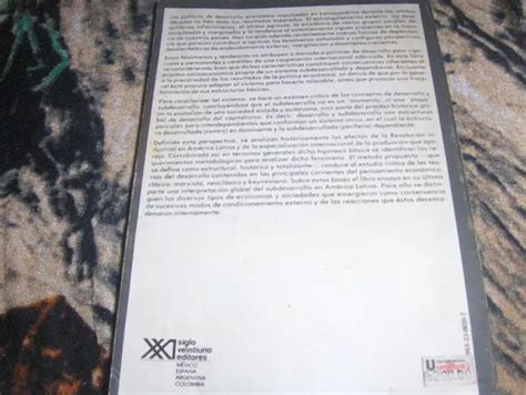El Subdesarrollo Latinoamericano Y La Teoria Del Desarrollo En Venta En