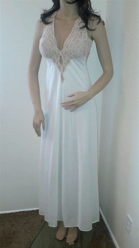 129 Best Vintage Nylon Lingerie And Nightgowns Images On Pinterest Nightgowns Elastic Satin