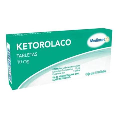 Ketorolaco Medimart Mg Tabletas Bodega Aurrera Despensa A Tu Casa