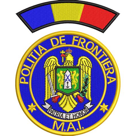 Emblema Politia De Frontiera Romana IGPFR EMBLEMA TRICOLOR MANECA