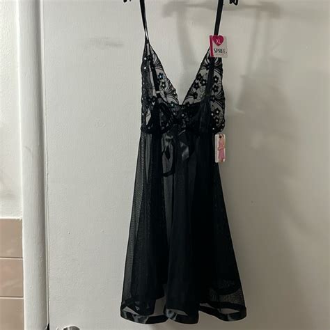 Spree Intimates Intimates Sleepwear Nwt Spree Intimates Black Piece Lingerie Set Poshmark