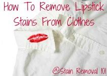 Lipstick Stain Removal Guide For Clothing, Upholstery & Carpet