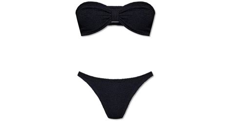 Hunza G Tina Bikini Set In Black Lyst