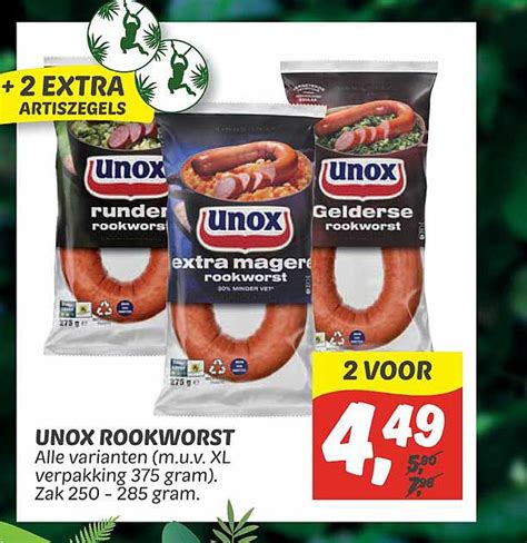 Unox Rookworst Aanbieding Bij DekaMarkt 1Folders Nl