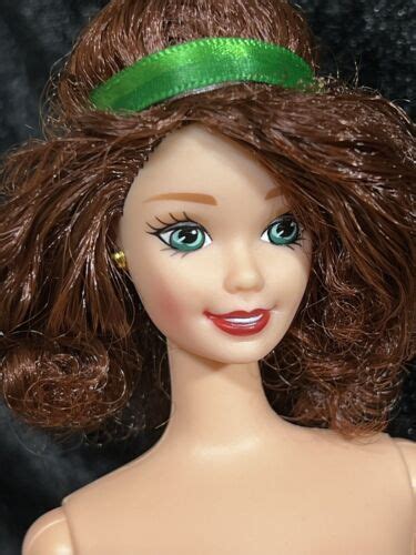Auburn Hair Green Eyes Mattel Barbie Doll Knees Bend Nude For Ooak Ebay