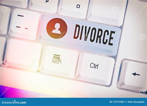 Conceptual Hand Writing Showing Divorce Business Photo Showcasing