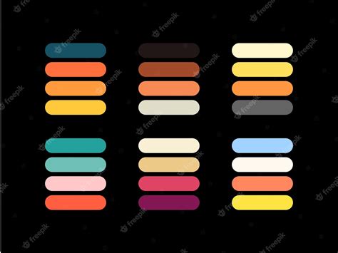 цветовая палитра, палитры, неон, золото, винтаж, ретро, свет, темный ...