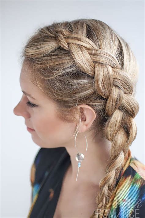 Dutch Side Braid Hairstyle Tutorial Dutch Braid Frisuren Geflochtene Frisuren Flechten Lange