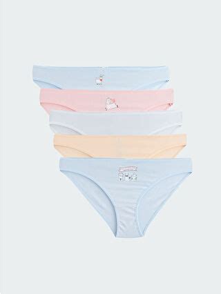 Printed Bikini Briefs Pack S Fv Z Lu Lc Waikiki
