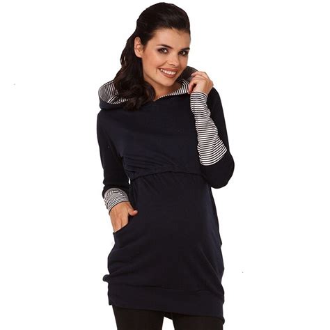 Осенне-зимние топы для кормящих женщин с длинным рукавом для беременных ...