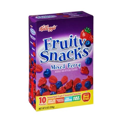 Kellogg S Fruity Snacks Mixed Berry Assorted Fruit Flavored Snacks