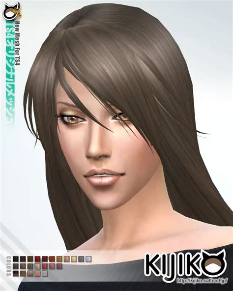 Sims Straight Hair Cc